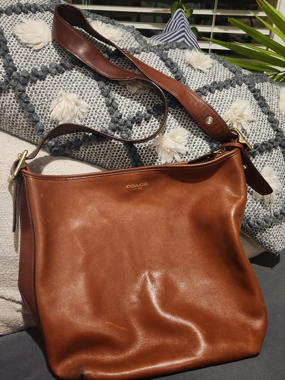 Coach Brown Leather Shoulder Bag